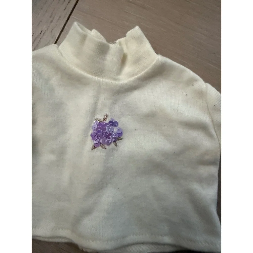 American Girl Truly Me‎ Doll Blonde Hair Blue Eyes Purple Cardigan Skirt Outfit